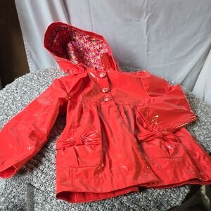 Kids Red Hooded Jacket Size 5/6